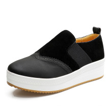 Superstarer Cheap Handmade Casual Leather Shoes Comfortable Thick Bottom Height Increasing Casual Shoes